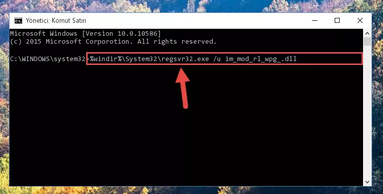 Im_mod_rl_wpg_.dll dosyasını .zip dosyası içinden çıkarma