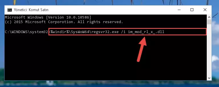 Im_mod_rl_x_.dll dosyasının bozuk kaydını Kayıt Defterinden kaldırma (64 Bit için)