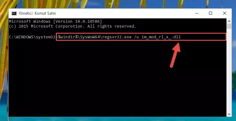 Im_mod_rl_x_.dll dosyasını sisteme tekrar kaydetme (64 Bit için)