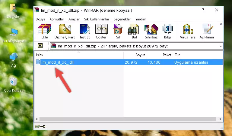 Im_mod_rl_xc_.dll kütüphanesini uygulamanın ana klasörüne kopyalama