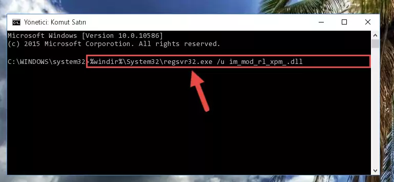 Im_mod_rl_xpm_.dll dosyasını .zip dosyası içinden çıkarma