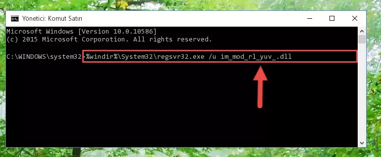 Im_mod_rl_yuv_.dll dosyasını dışarı çıkarma