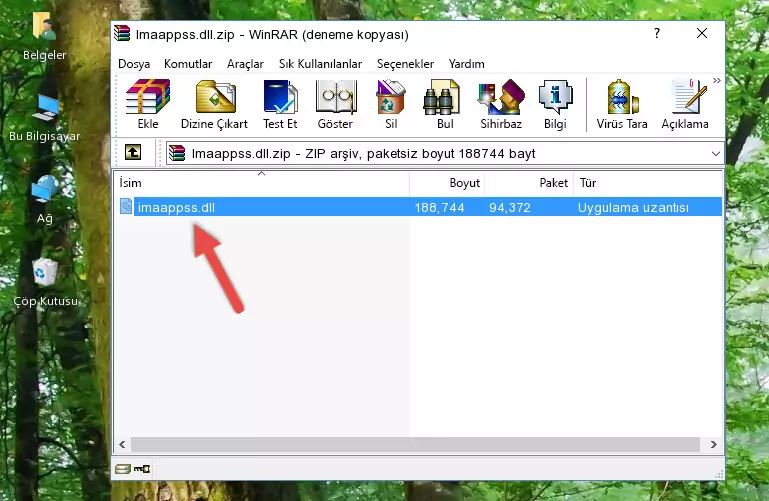 Imaappss.dll dosyasını programın kurulum dizinine kopyalama