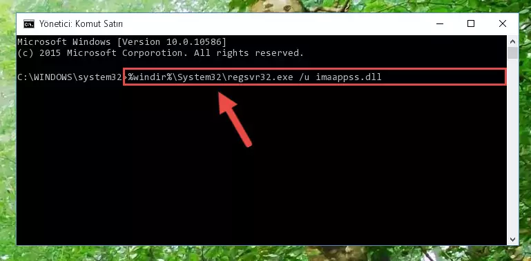 Imaappss.dll dosyası için Regedit (Windows Kayıt Defteri) üzerinde temiz kayıt oluşturma