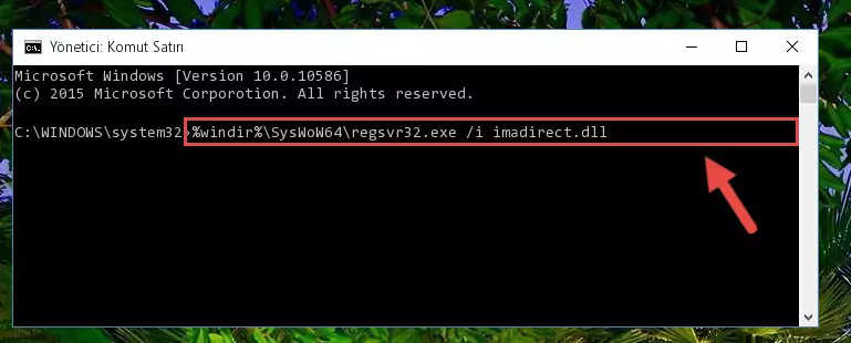 Imadirect.dll dosyasının Windows Kayıt Defterindeki sorunlu kaydını silme
