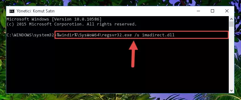 Imadirect.dll dosyası için Windows Kayıt Defterinde yeni kayıt oluşturma