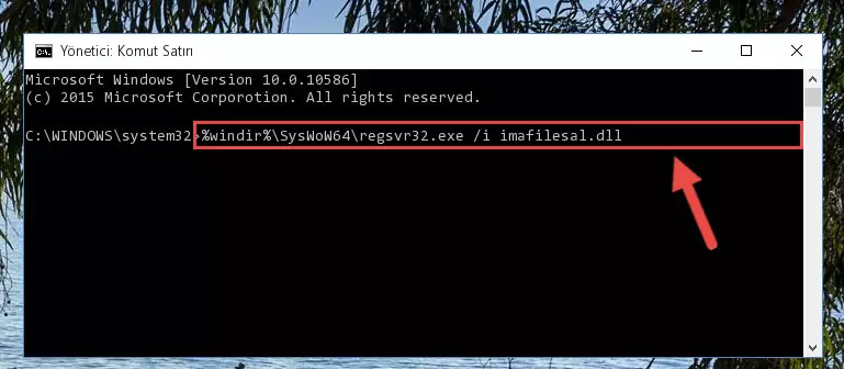 Imafilesal.dll dosyasının bozuk kaydını Kayıt Defterinden kaldırma (64 Bit için)