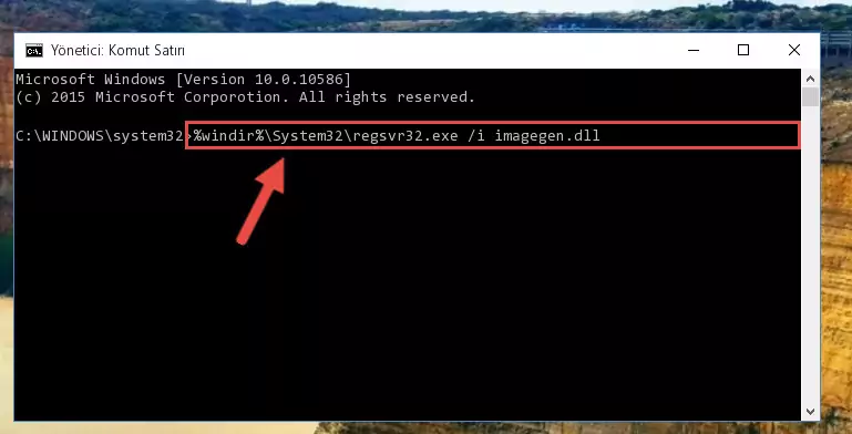Imagegen.dll kütüphanesinin kaydını sistemden kaldırma
