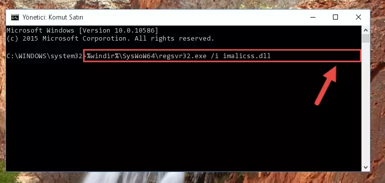 Imalicss.dll dosyasının bozuk kaydını Windows Kayıt Defterinden kaldırma (64 Bit için)