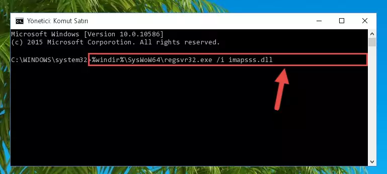 Imapsss.dll dosyasının bozuk kaydını Windows Kayıt Defterinden kaldırma (64 Bit için)