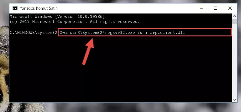 Imarpcclient.dll dosyası için Regedit (Windows Kayıt Defteri) üzerinde temiz kayıt oluşturma