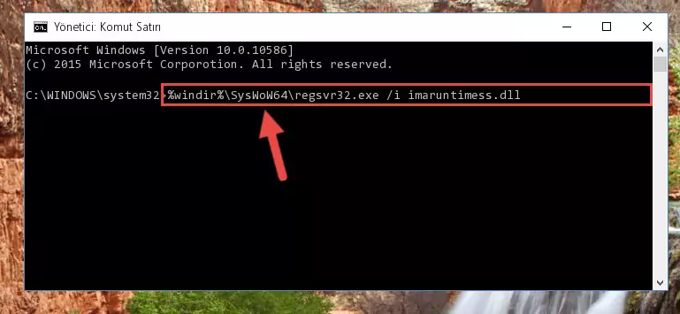 Imaruntimess.dll dosyasının Windows Kayıt Defterindeki sorunlu kaydını silme