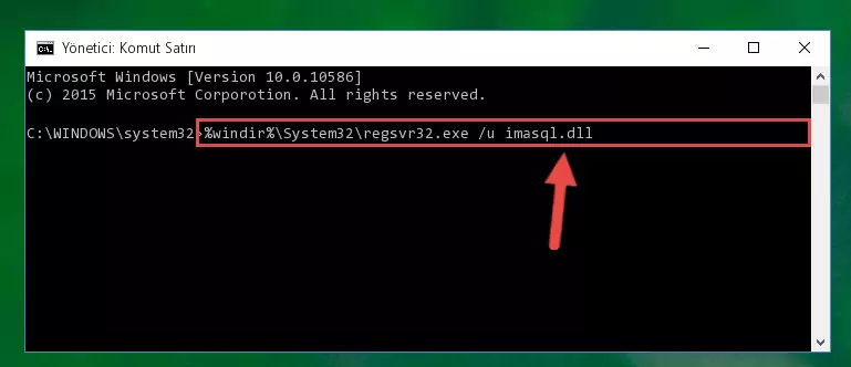Imasql.dll dosyası için Regedit (Windows Kayıt Defteri) üzerinde temiz kayıt oluşturma