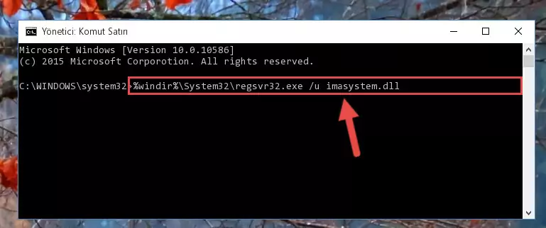 Imasystem.dll kütüphanesi için Regedit (Windows Kayıt Defteri) üzerinde temiz kayıt oluşturma
