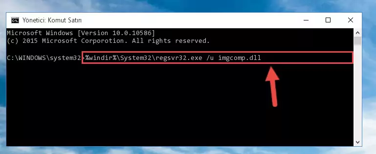 Imgcomp.dll dosyasını sisteme tekrar kaydetme