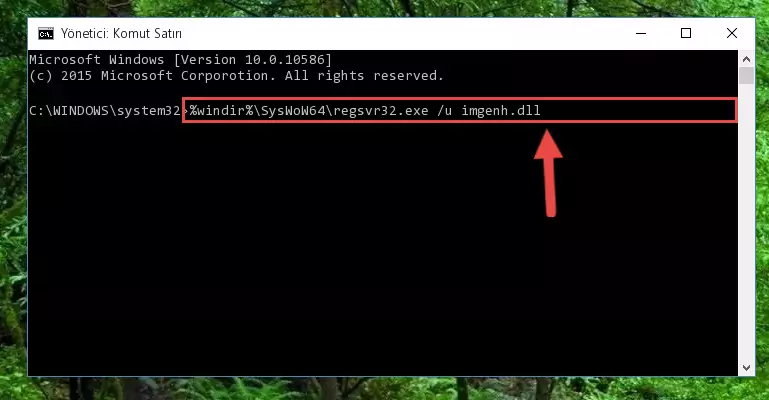 Imgenh.dll kütüphanesi için Windows Kayıt Defterinde yeni kayıt oluşturma