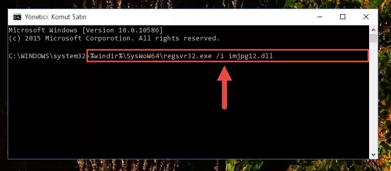 Imjpg12.dll kütüphanesinin hasarlı kaydını sistemden kaldırma (64 Bit için)