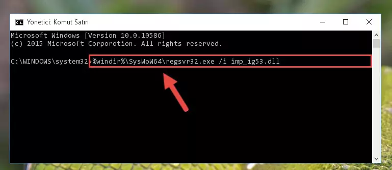 Imp_ig53.dll kütüphanesinin Windows Kayıt Defterindeki sorunlu kaydını silme