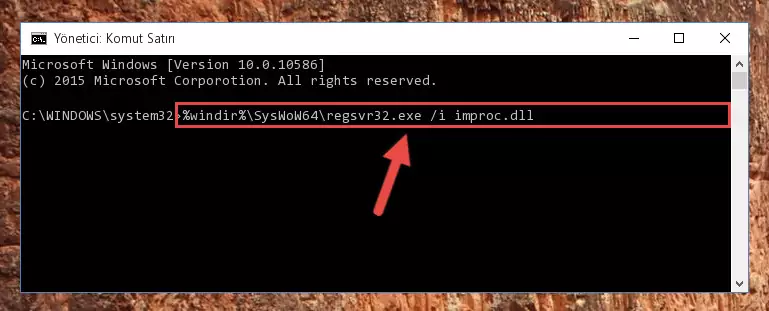 Improc.dll kütüphanesinin sorunlu kaydını Regedit'den kaldırma (64 Bit için)