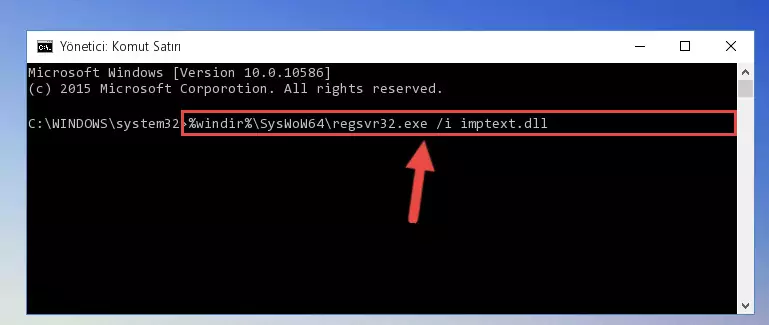 Imptext.dll dosyasının Windows Kayıt Defterindeki sorunlu kaydını silme