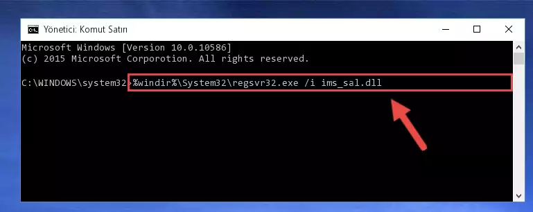Ims_sal.dll dosyasının Windows Kayıt Defterindeki sorunlu kaydını silme
