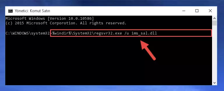 Ims_sal.dll dosyası için Regedit (Windows Kayıt Defteri) üzerinde temiz kayıt oluşturma