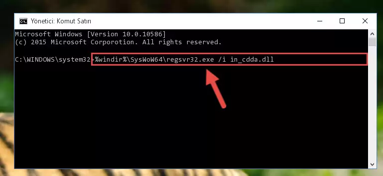In_cdda.dll kütüphanesinin bozuk kaydını Kayıt Defterinden kaldırma (64 Bit için)