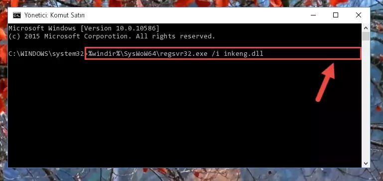 Inkeng.dll kütüphanesinin Windows Kayıt Defteri üzerindeki sorunlu kaydını temizleme