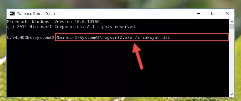 Inksync.dll kütüphanesinin Windows Kayıt Defterindeki sorunlu kaydını silme