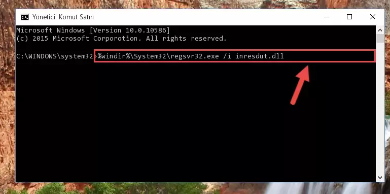 Inresdut.dll dosyasının Windows Kayıt Defteri üzerindeki sorunlu kaydını temizleme