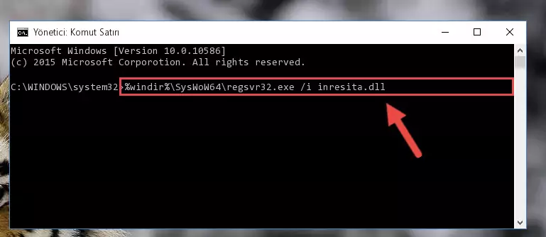 Inresita.dll kütüphanesinin bozuk kaydını Windows Kayıt Defterinden kaldırma (64 Bit için)