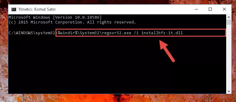 Installhfz-it.dll kütüphanesinin Windows Kayıt Defteri üzerindeki sorunlu kaydını temizleme