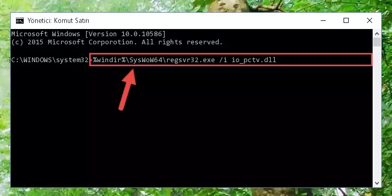 Io_pctv.dll kütüphanesinin kaydını sistemden kaldırma