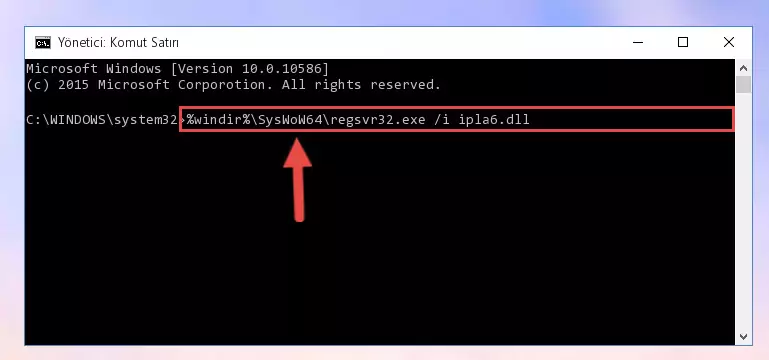 Ipla6.dll dosyasının hasarlı kaydını sistemden kaldırma (64 Bit için)