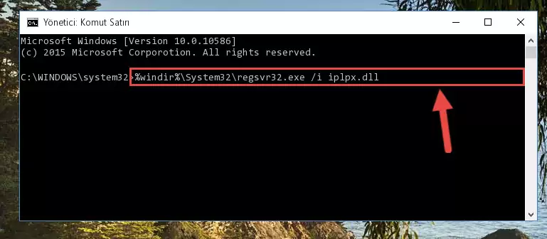 Iplpx.dll dosyasını sisteme tekrar kaydetme (64 Bit için)