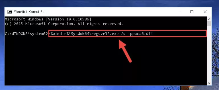 Ippaca6.dll kütüphanesi için Regedit (Windows Kayıt Defteri) üzerinde temiz kayıt oluşturma