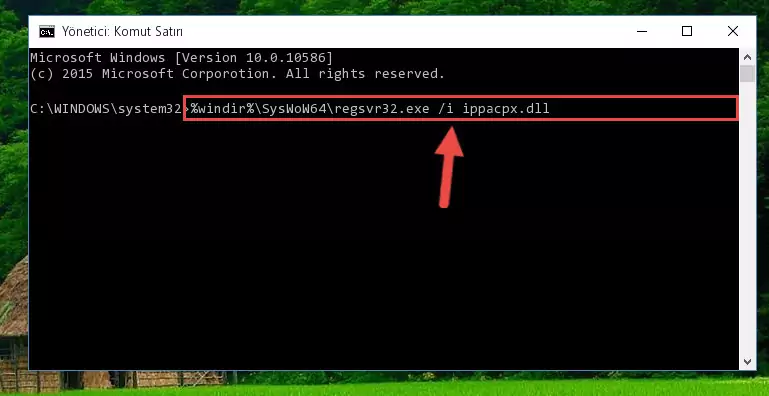Ippacpx.dll kütüphanesinin bozuk kaydını Kayıt Defterinden kaldırma (64 Bit için)