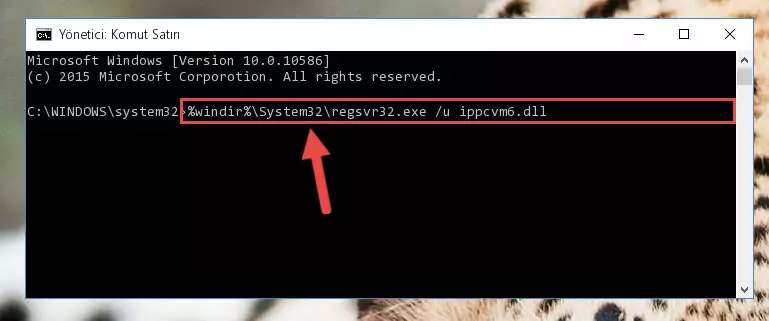 Ippcvm6.dll dosyasını .zip dosyası içinden çıkarma