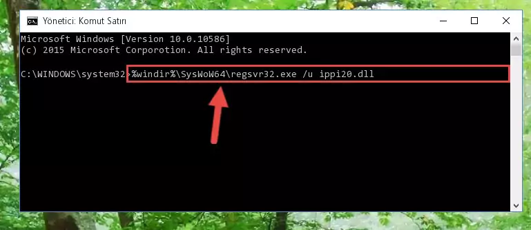 Ippi20.dll kütüphanesi için Windows Kayıt Defterinde yeni kayıt oluşturma