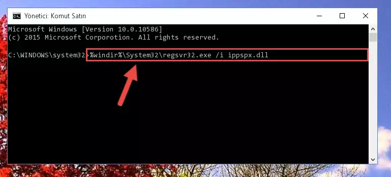 Ippspx.dll dosyasının kaydını sistemden kaldırma