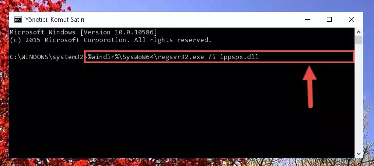 Ippspx.dll dosyasının bozuk kaydını Windows Kayıt Defterinden kaldırma (64 Bit için)