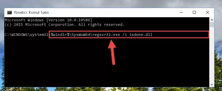 Isdone.dll dosyasının sorunlu kaydını Regedit'den kaldırma (64 Bit için)