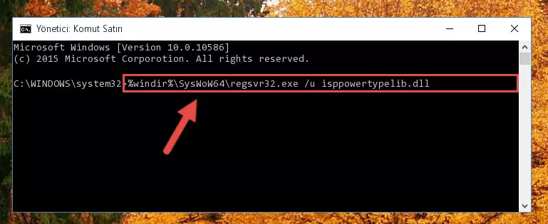 Isppowertypelib.dll dosyası için temiz kayıt oluşturma (64 Bit için)