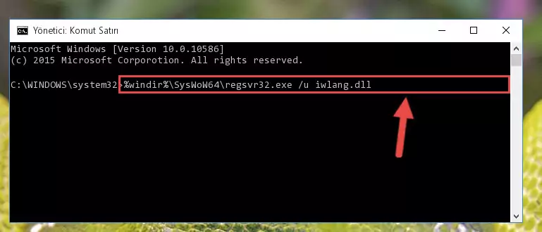 Iwlang.dll dosyasını sisteme tekrar kaydetme (64 Bit için)