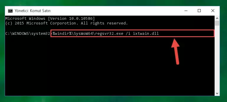 Ixtwain.dll dosyasının hasarlı kaydını sistemden kaldırma (64 Bit için)