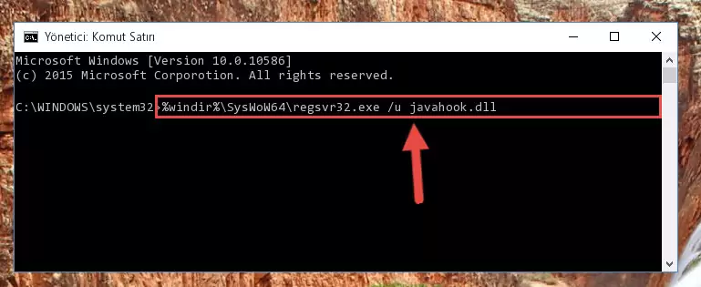Javahook.dll dosyası için temiz kayıt oluşturma (64 Bit için)