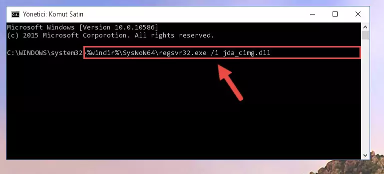 Jda_cimg.dll kütüphanesinin bozuk kaydını Kayıt Defterinden kaldırma (64 Bit için)