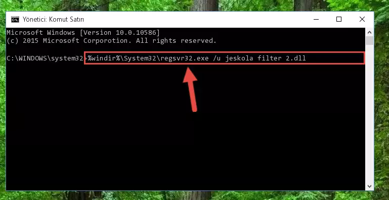 Jeskola filter 2.dll dosyası için Regedit (Windows Kayıt Defteri) üzerinde temiz kayıt oluşturma
