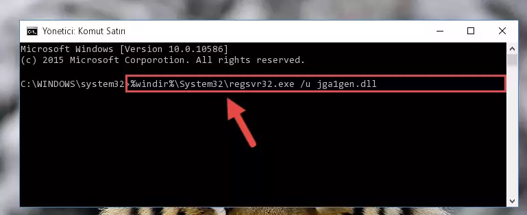 Jga1gen.dll dosyası için Regedit (Windows Kayıt Defteri) üzerinde temiz kayıt oluşturma