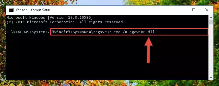 Jgdw500.dll kütüphanesi için Regedit (Windows Kayıt Defteri) üzerinde temiz kayıt oluşturma